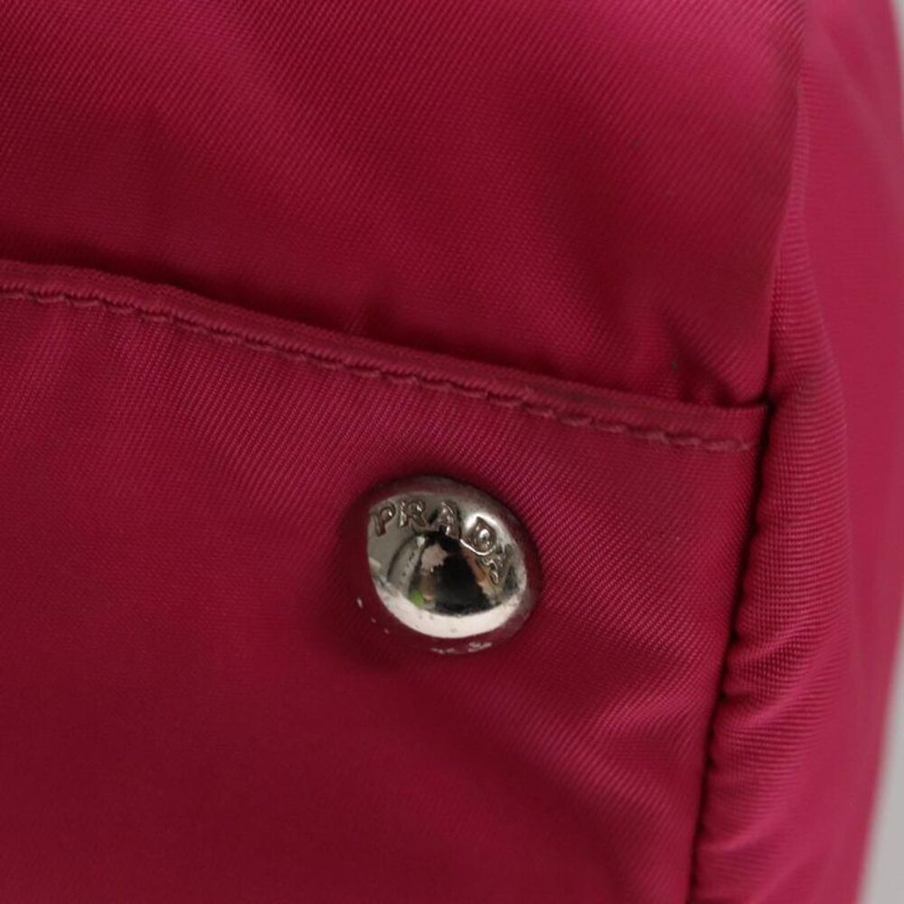 Prada Tessuto Pink Synthetic Handbag (Pre-Owned) - Picture 12 of 16